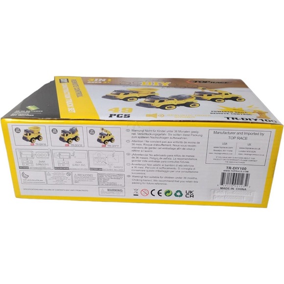 Build Remote Control Cars STEM Toys 3-7 Yr Old Boys Girls RC Construction Trucks - Picture 5 of 9